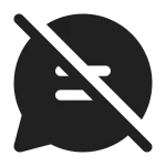 Chat Off SVG Icon